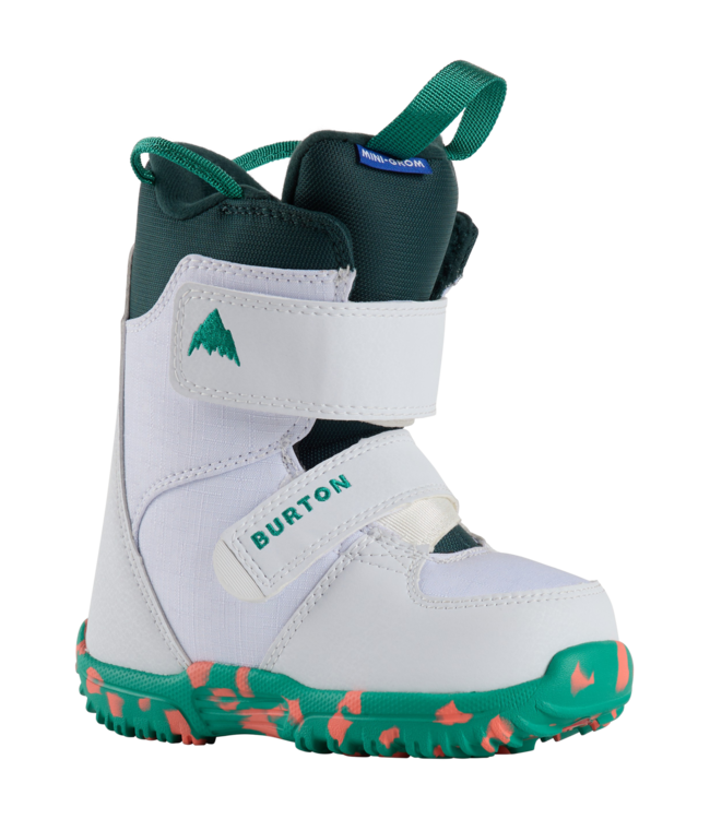 BURTON KIDS MINI GROM SNOWBOARD BOOTS WHITE 2027