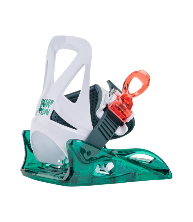 BURTON KIDS MINI GROM SNOWBOARD BINDINGS GREEN MULTI 2027