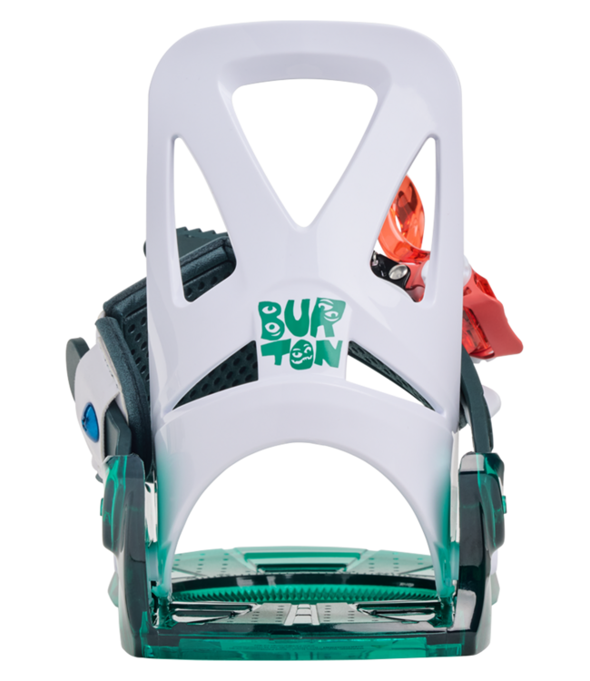 BURTON KIDS MINI GROM SNOWBOARD BINDINGS GREEN MULTI 2027