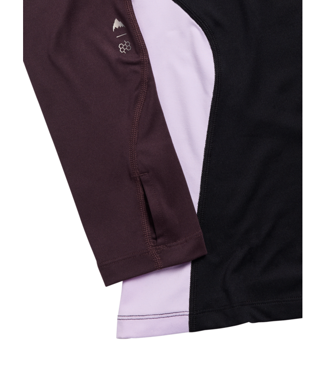 BURTON WOMENS SYNTHETIC MIDWEIGHT BASE LAYER CREW TRUE BLACK BEAR HUG BROWN 2027