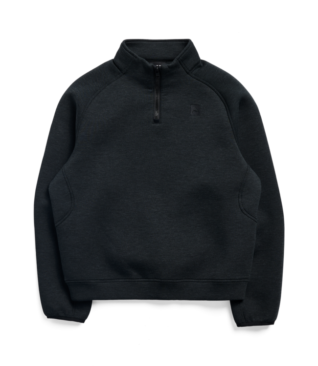 BURTON WOMENS SPACECLOUD QUARTER ZIP TRUE BLACK HEAT 2027