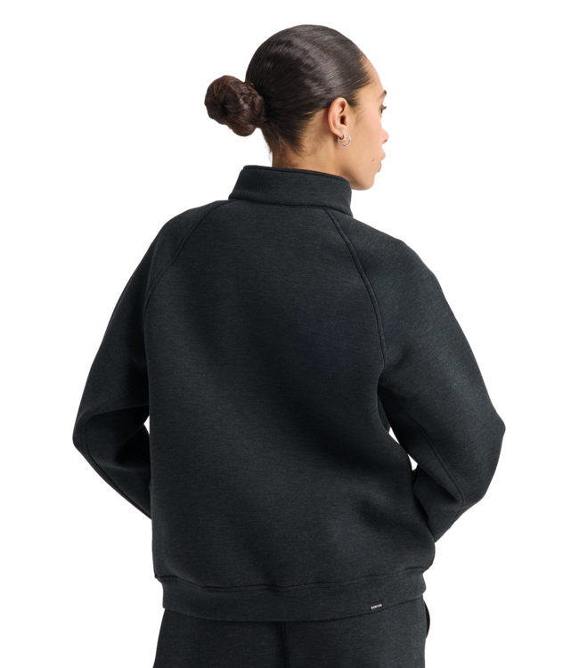 BURTON WOMENS SPACECLOUD QUARTER ZIP TRUE BLACK HEAT 2027