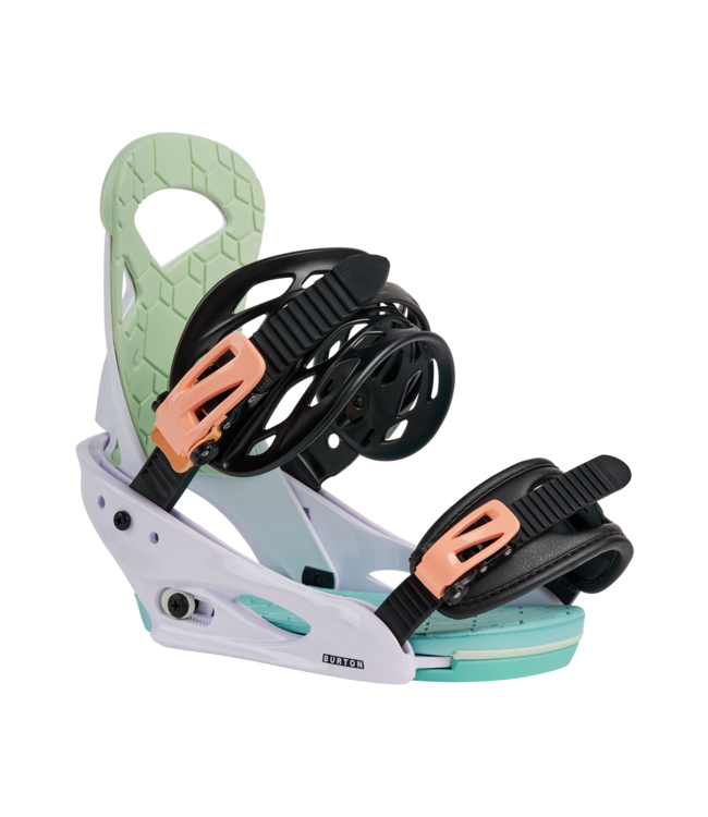 BURTON KIDS SMALLS SNOWBOARD BINDINGS WHITE MULTI 2027
