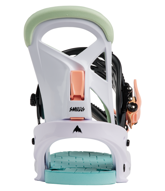 BURTON KIDS SMALLS SNOWBOARD BINDINGS WHITE MULTI 2027