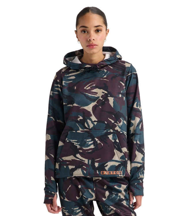 BURTON WOMENS OAK PULLOVER SEERSUCKER CAMO 2027