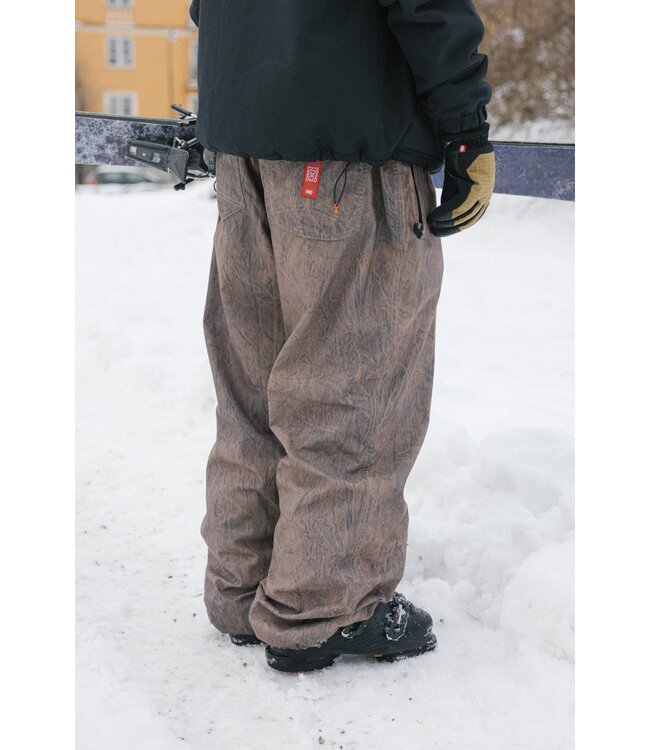 686 MENS DOJO SHELL PANTS BROWN CRINKLE WASH 2027