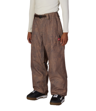 686 686 MENS DOJO SHELL PANTS BROWN CRINKLE WASH 2027