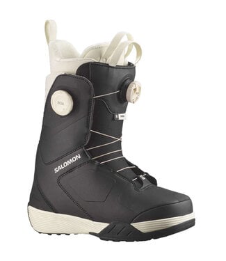 SALOMON SALOMON WOMENS KIANA DUAL BOA SNOWBOARD BOOTS BLACK VANILLA 2027