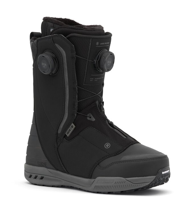 RIDE MENS LASSO PRO WIDE SNOWBOARD BOOTS BLACK 2027