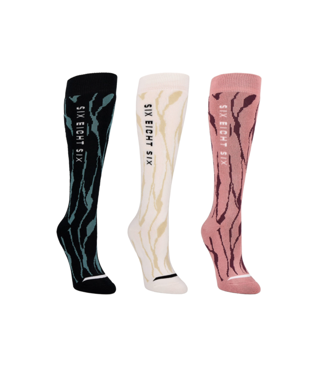 686 WOMENS CEPA SNOW SOCKS - 3 PACK ASSORTED 2027