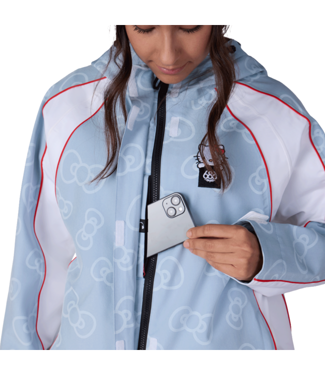 686 WOMENS HELLO KITTY LIL BOW JACKET HK DENIM 2027
