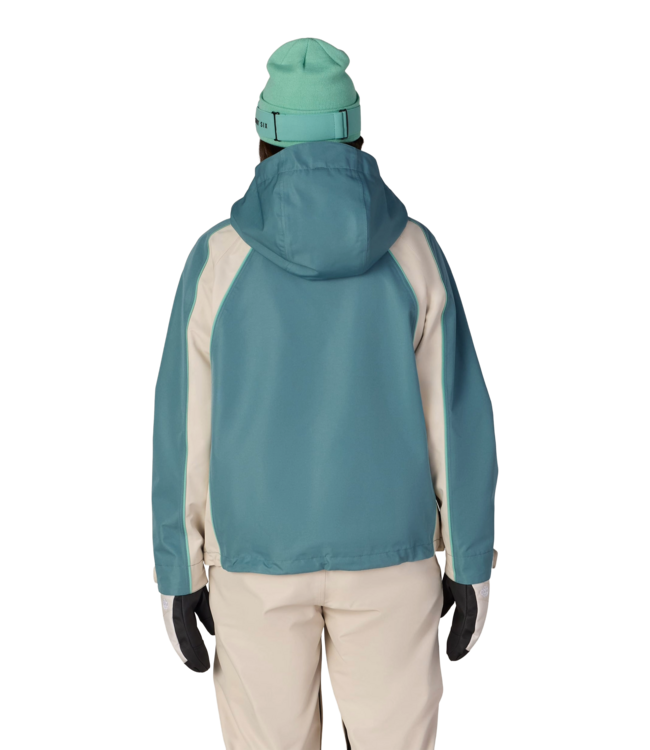 686 WOMENS HOLOGRAM SHELL JACKET PALE FIRN COLOURBLOCK 2027