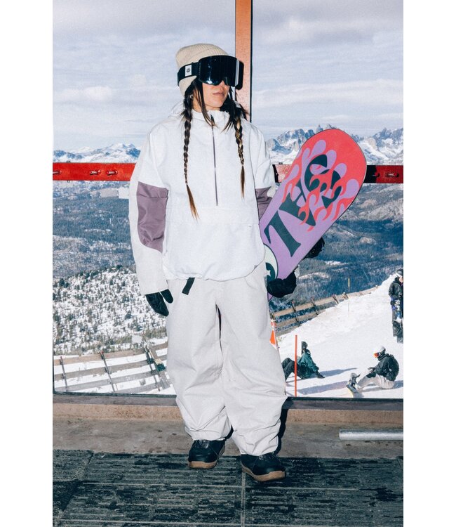 686 WOMENS OUTLINE SHELL ANORAK WHITE COLOURBLOCK 2027