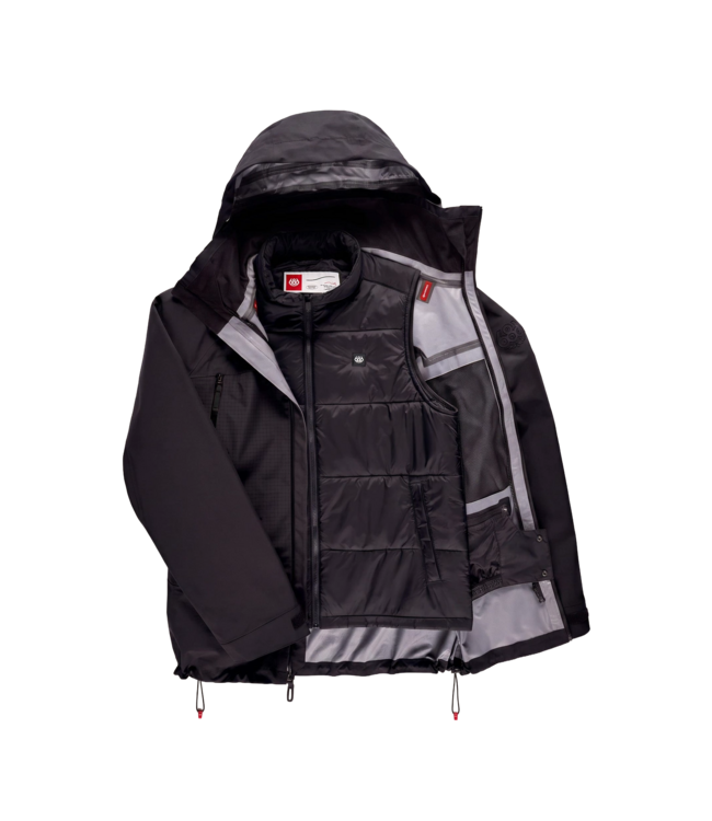 686 MENS SMARTY 3-IN-1 RODEO 3L JACKET BLACK 2027