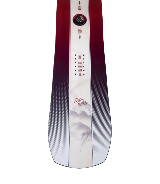JONES WOMENS TWIN SISTER SNOWBOARD WHITE 2027