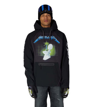 686 686 MENS METALLICA WATERPROOF HOODIE METALLICA BLACK 2027