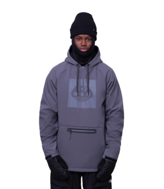 686 686 MENS WATERPROOF HOODIE RHINO GREY 2027