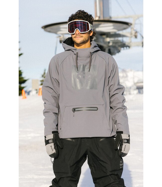 686 MENS WATERPROOF HOODIE RHINO GREY 2027