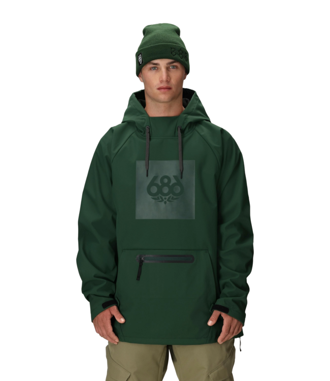 686 MENS WATERPROOF HOODIE MOSS GREEN 2027