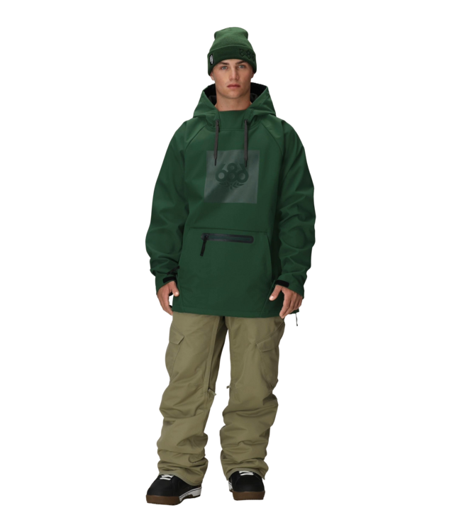 686 MENS WATERPROOF HOODIE MOSS GREEN 2027