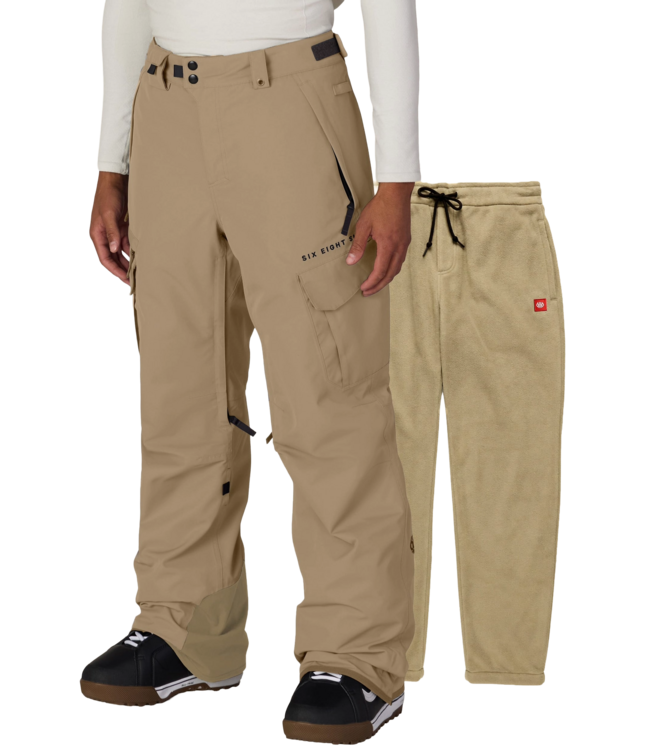 686 MENS SMARTY 3-IN-1 CARGO PANTS KHAKI 2027