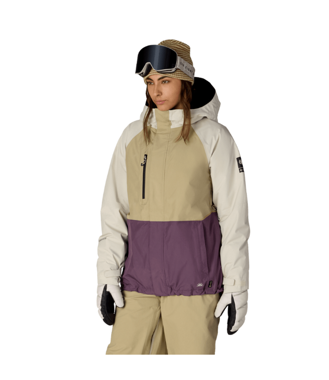 686 WOMENS GORE-TEX WILLOW INSULATED JACKET KHAKI COLORBLOCK 2027