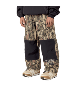 686 686 x HUF MENS 2.5L GHOST SNOW PANTS BARK PRINT 2025