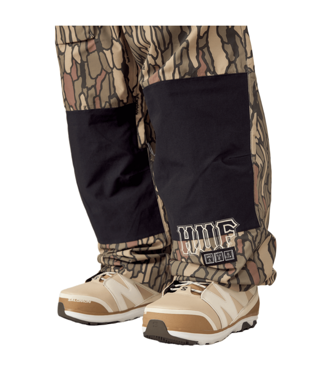 686 x HUF MENS 2.5L GHOST SNOW PANTS BARK PRINT 2025