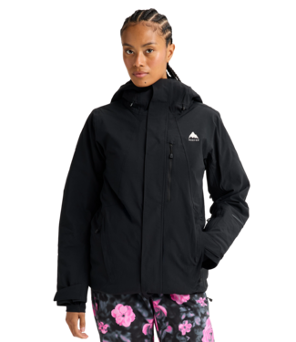 BURTON BURTON WOMENS RESERVE 2L INSULATED STRETCH SLIM JACKET TRUE BLACK 2027