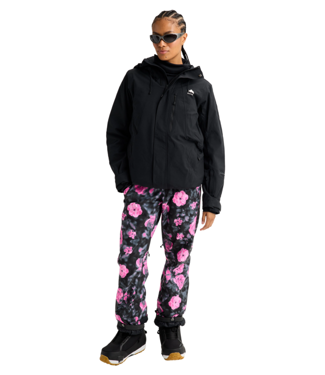 BURTON WOMENS RESERVE 2L INSULATED STRETCH SLIM JACKET TRUE BLACK 2027