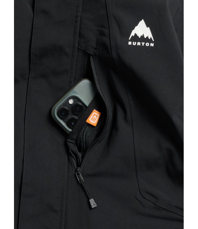 BURTON WOMENS RESERVE 2L INSULATED STRETCH SLIM JACKET TRUE BLACK 2027