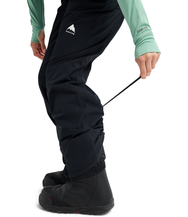 BURTON WOMENS RESERVE STRETCH BIB PANTS TRUE BLACK 2027