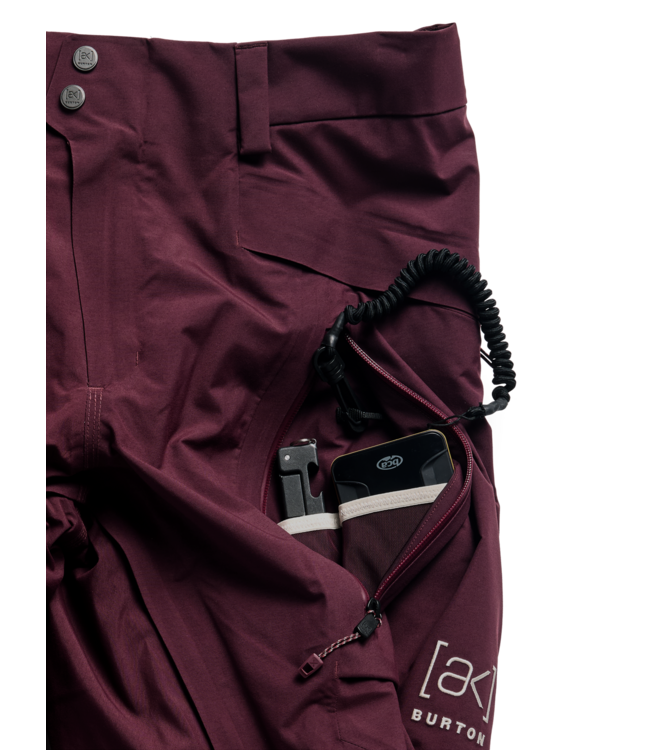 BURTON MENS AK GORE-TEX SWASH PANTS RUM RAISIN 2027