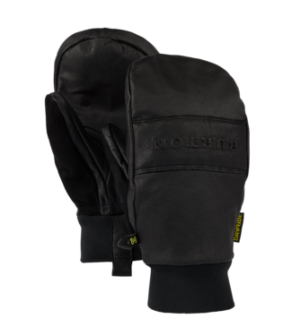 BURTON BURTON MENS TREELINE LEATHER MITTS TRUE BLACK 2027
