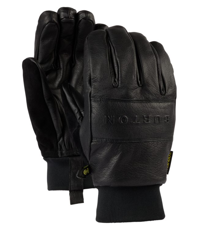 BURTON MENS TREELINE LEATHER GLOVES TRUE BLACK 2027