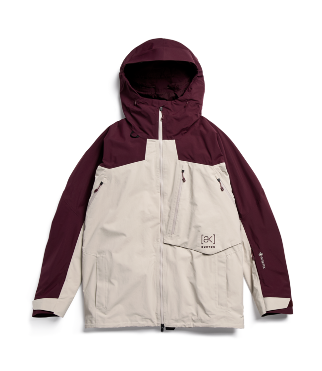 BURTON MENS AK GORE-TEX CYCLIC JACKET RUM RAISIN CHINCHILLA GREY 2027