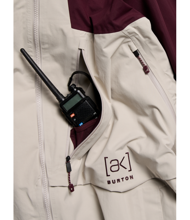 BURTON MENS AK GORE-TEX CYCLIC JACKET RUM RAISIN CHINCHILLA GREY 2027