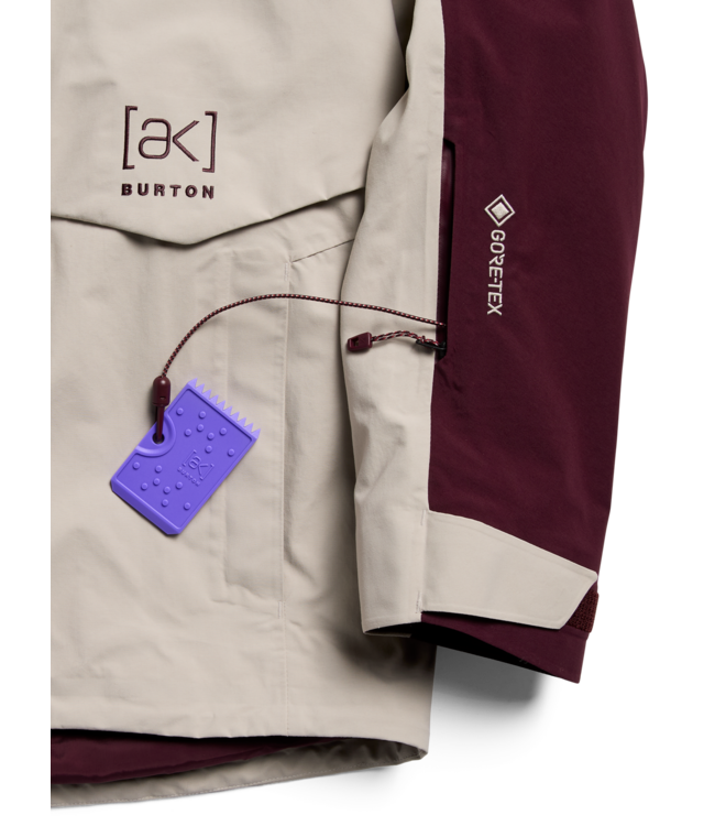 BURTON MENS AK GORE-TEX CYCLIC JACKET RUM RAISIN CHINCHILLA GREY 2027