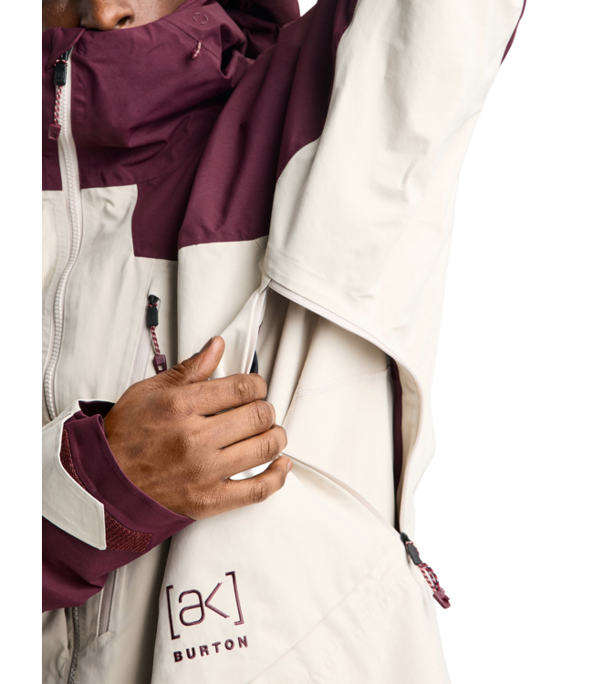 BURTON MENS AK GORE-TEX CYCLIC JACKET RUM RAISIN CHINCHILLA GREY 2027