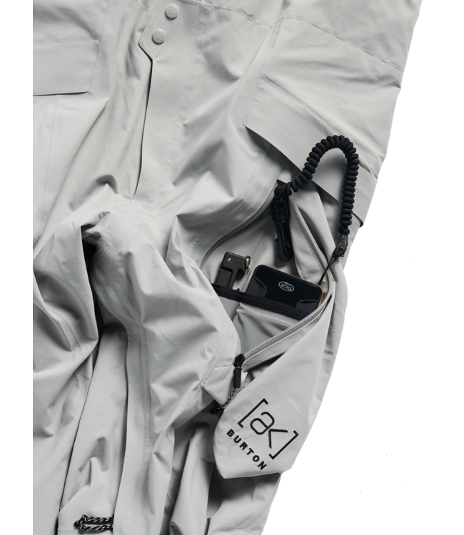 BURTON MENS AK GORE-TEX CYCLIC BIB PANTS APPARITION GRAY 2027
