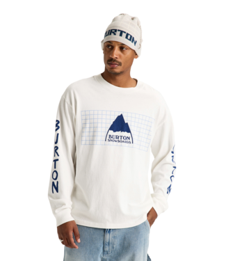 BURTON BURTON MENS 50/50 80'S LONG SLEEVE TEE STOUT WHITE 2027