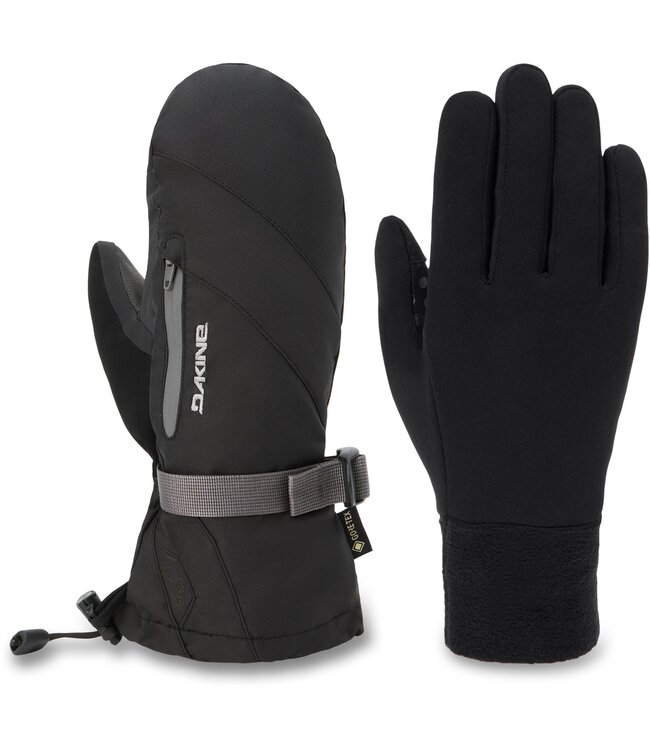 DAKINE WOMENS SEQUOIA 2.0 LEATHER DLX GORE-TEX MITTS BLACK 2027