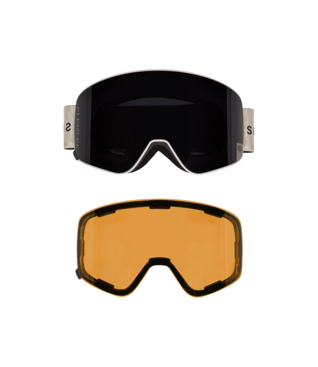 686 MENS SMARTY MAGNETIC GOGGLE LIMESTONE/BLACK/AMBER 2027