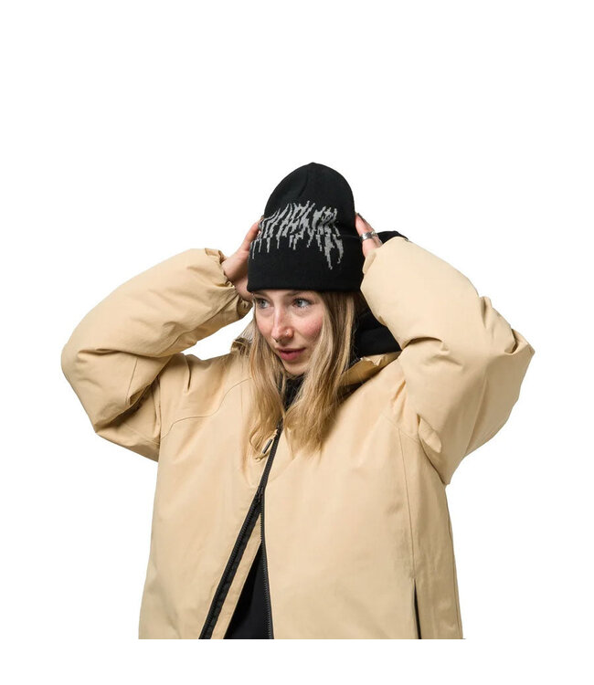 SOUVENIR MENS DIRTY CUFF BEANIE BLACK BLACK 2027