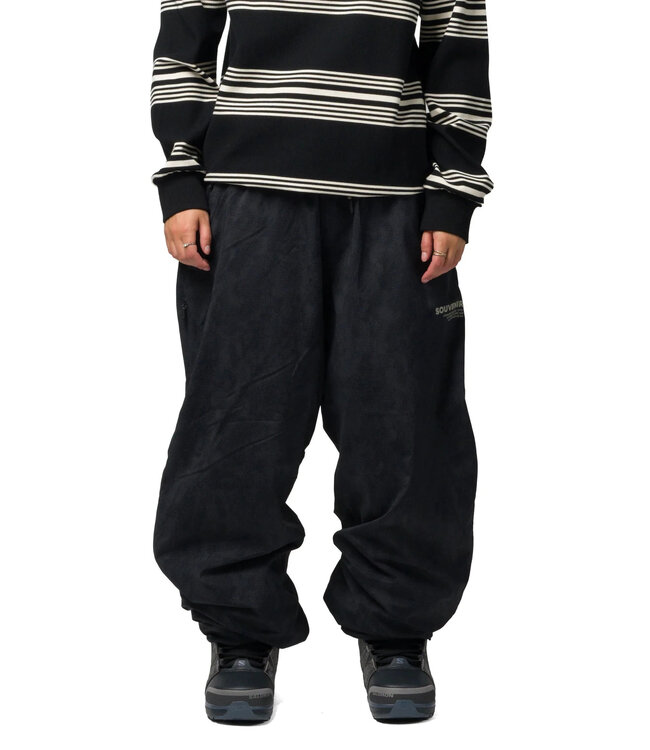 SOUVENIR MENS PARACHUTE PANTS BLACK BLOTCH PRINT 2027
