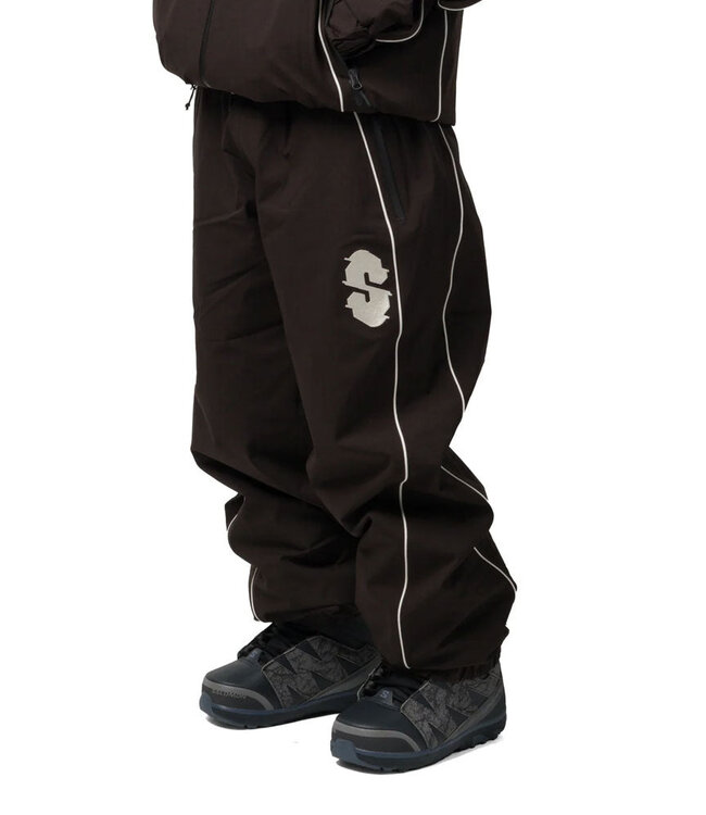 SOUVENIR MENS INSULATED TRACK PANTS COCOA 2027