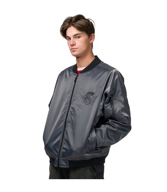 SOUVENIR SOUVENIR MENS FLIGHT BOMBER JACKET WOLF GREY