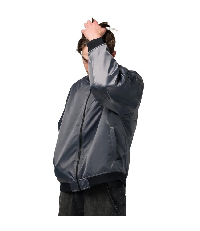 SOUVENIR MENS FLIGHT BOMBER JACKET WOLF GREY
