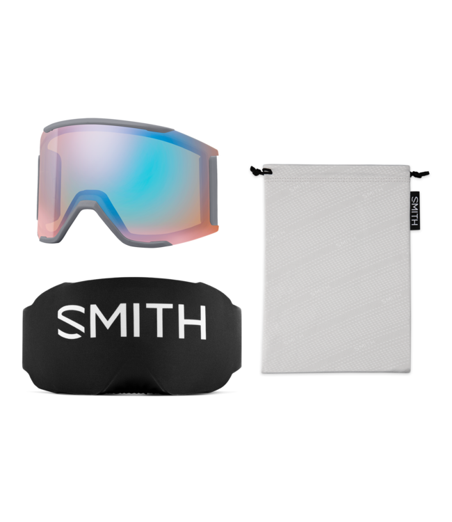SMITH SQUAD MAG GOGGLE CIRRUS GREY w/ PLATINUM + STORM BLUE