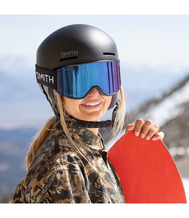 SMITH SQUAD MAG GOGGLE BLACK w/ SUN BLUE + STORM BLUE 2027